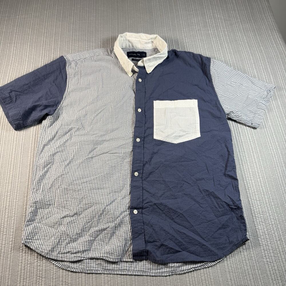 Abercrombie & Fitch Shirt Mens L Quiet Luxury Minimalist Old Money Nautical
